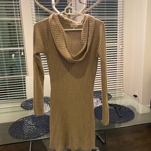 Cowl Neck Sweater Dress